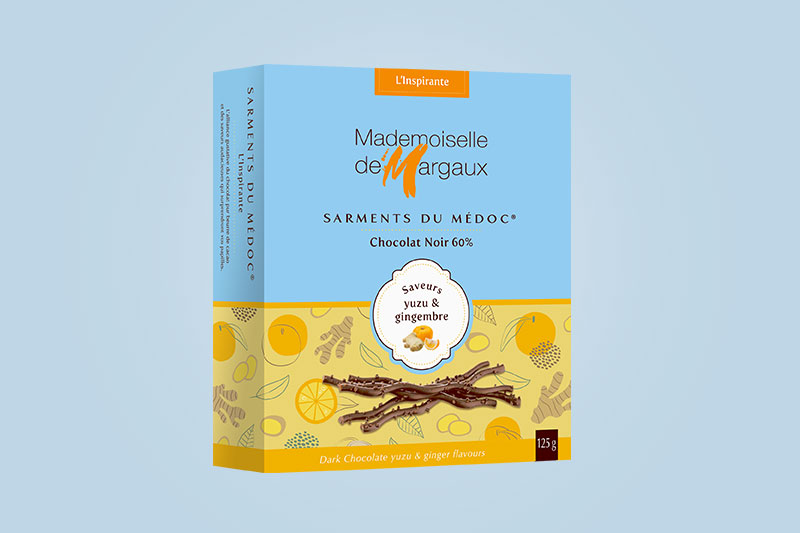 Mørk sjokolade med yuzu og ingefær - 60% kakao